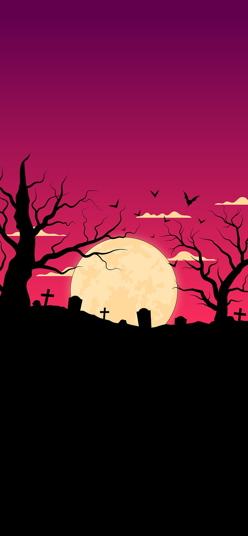 Download Aesthetic Cartoon Halloween Phone Wallpaper  Wallpaperscom