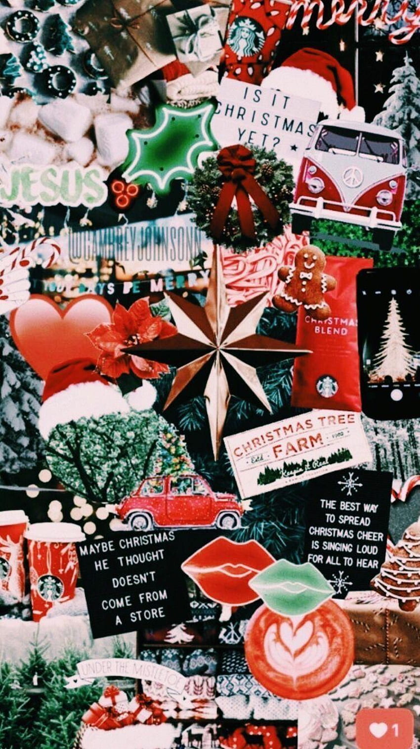 Christmas Collage Wallpaper  NawPic