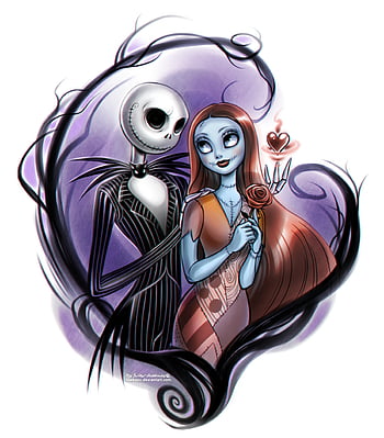 jack skellington and sally sketches
