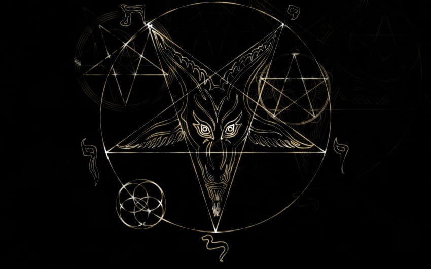 Satanic Pentagram, Protection HD wallpaper