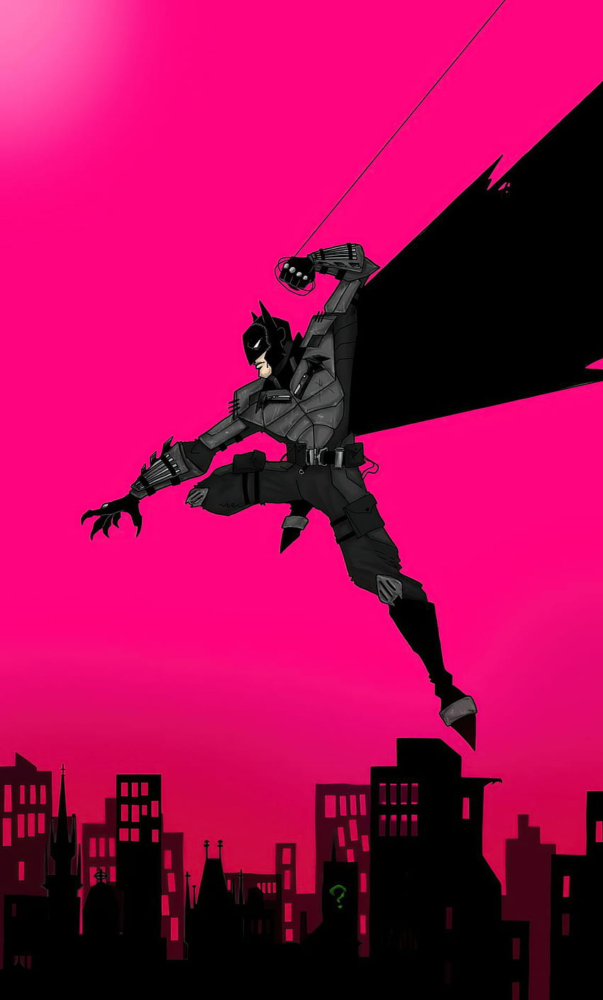 I Am Batman Minimal iPhone , , Background, and, ピンク バットマン HD電話の壁紙
