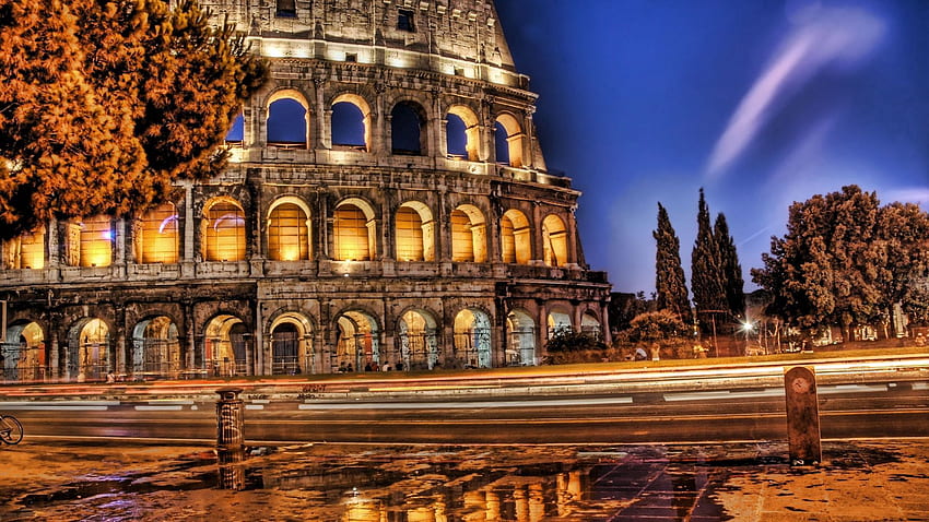 Cities, Italy, Colosseum, r, Ruin, Ruins, Rome HD wallpaper