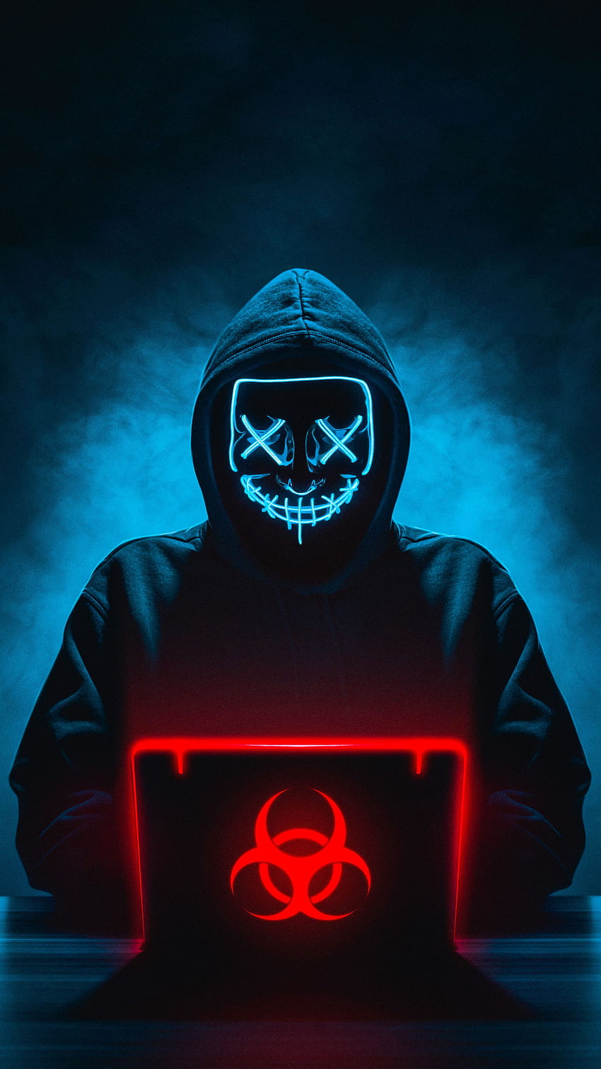 Hacker anónimo fondo de pantalla del teléfono