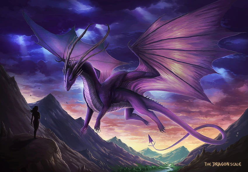 Dragon - BRAVES, Purple Lightning Dragon HD wallpaper | Pxfuel