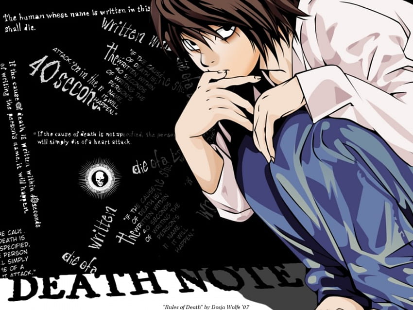 Download L And The City Death Note Phone Wallpaper  Wallpaperscom