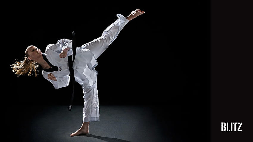 Blitz-Taekwondo (1920 x 1080). Kampfsport, Kampfkunst, Taekwondo-Mädchen HD-Hintergrundbild