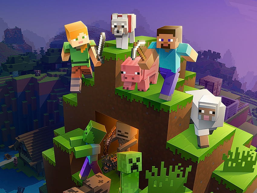 Perché Minecraft è il gioco più importante del decennio, Minecraft Fortnite Sfondo HD