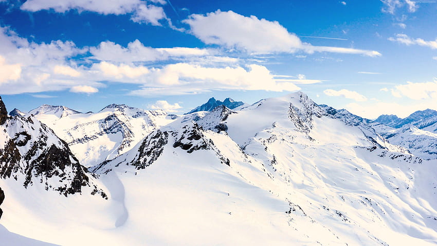 Grossglockner, mountains, Austria, snow, winter, sky HD wallpaper