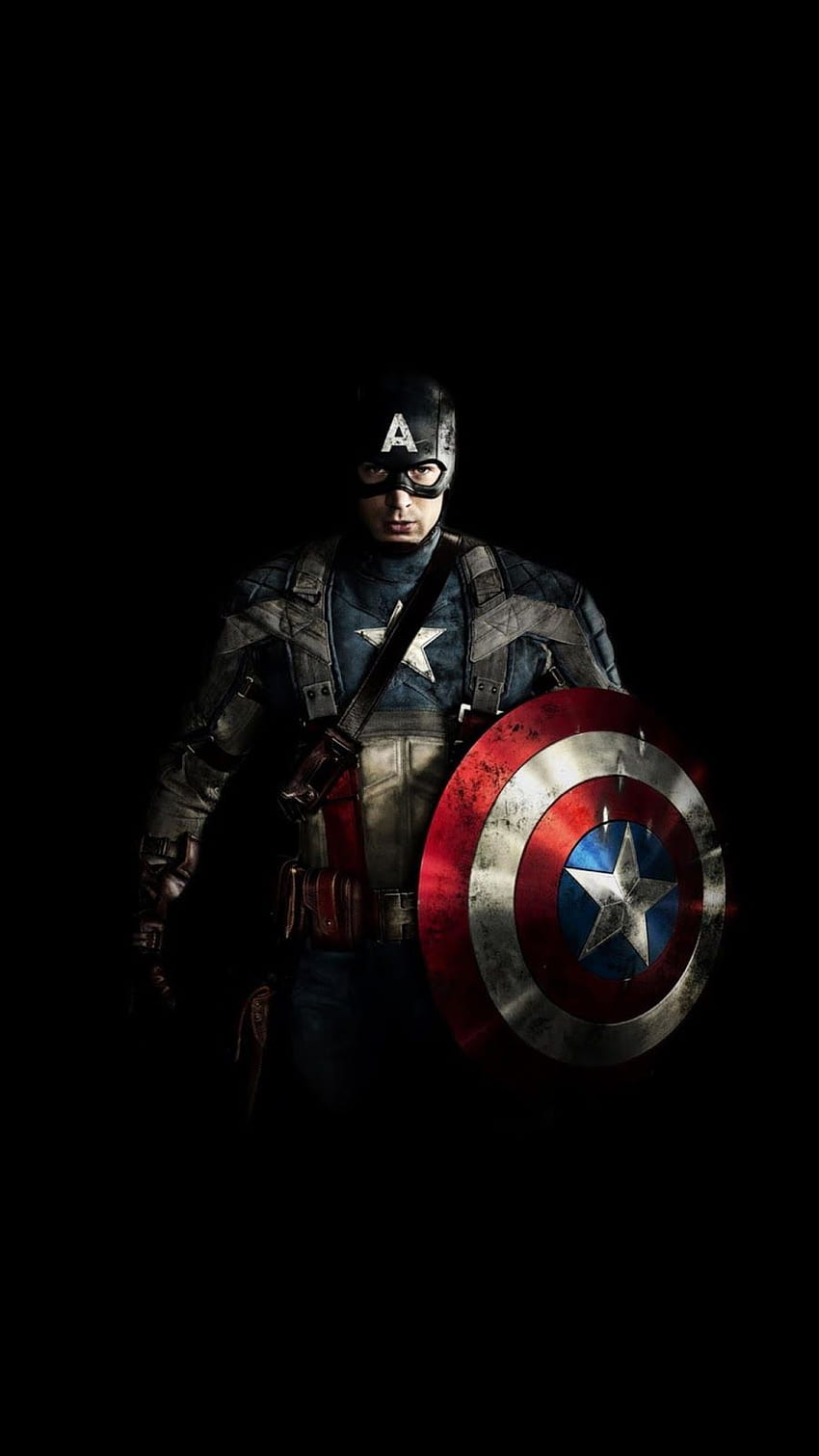 Capitão América Amoled, Capitão Marvel Negro Papel de parede de celular HD