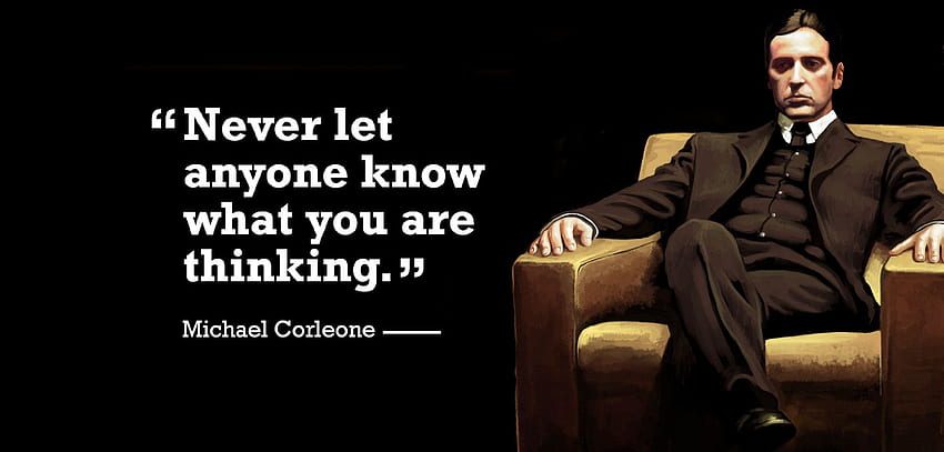Kraftvolle Zitate und Dialoge vom Paten Don Corleone HD-Hintergrundbild