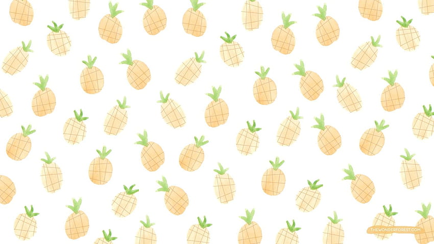 Pineapple, Cute Fruit Pineapple HD wallpaper