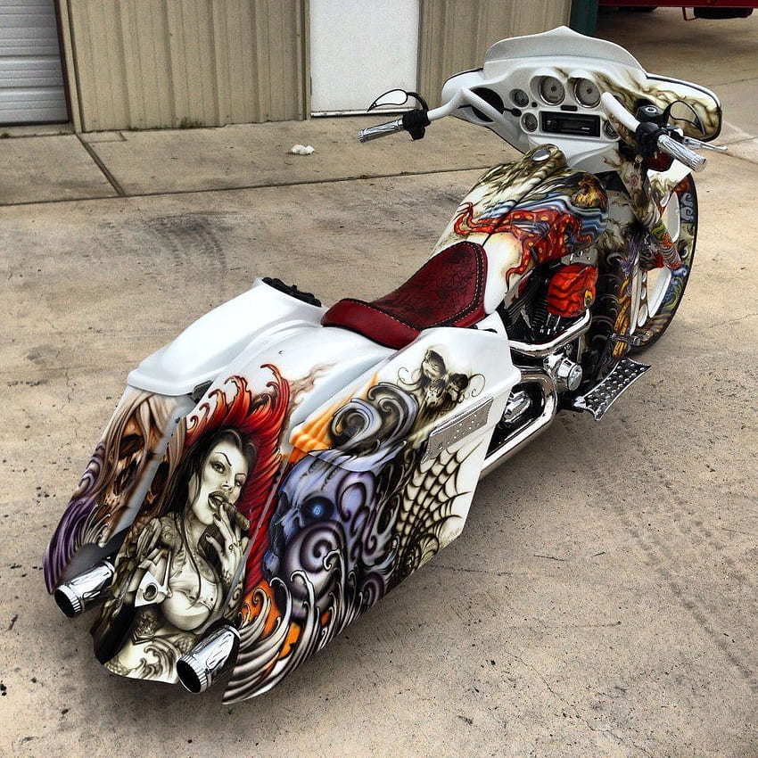 Custom Bagger Motorcycle Paint Jobs 3 . Bagger motorcycle, Custom baggers, Harley davidson bikes HD phone wallpaper