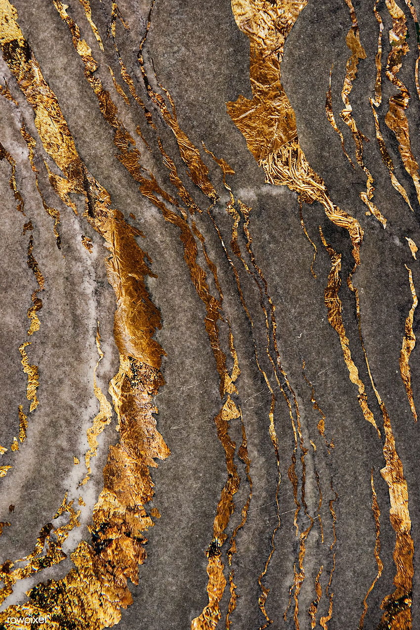 ゴールドのテクスチャが施された灰色の大理石の岩のプレミアム イラスト - Andriod のベスト HD電話の壁紙