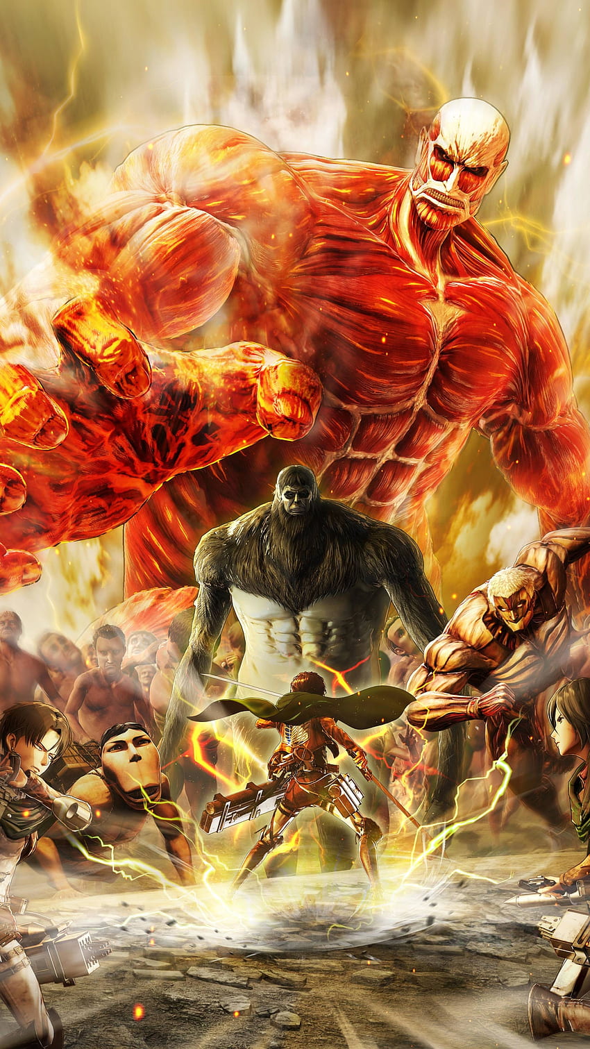 Pertempuran Terakhir Serang Titan, Serang Titan Android wallpaper ponsel HD