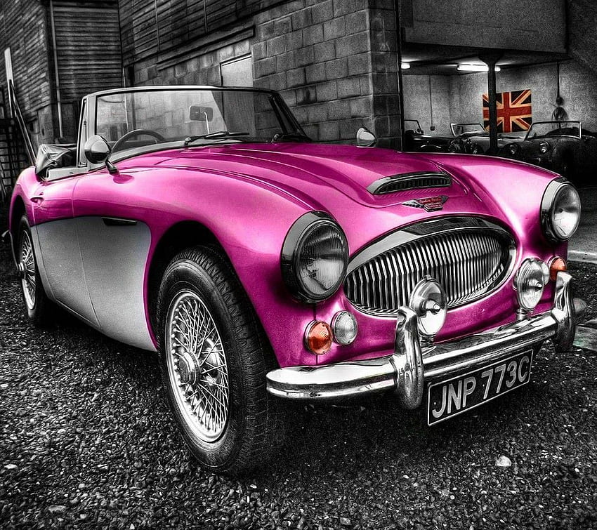 Hot Pink Car. Car , Pink car, Austin healey, Vintage Party HD wallpaper
