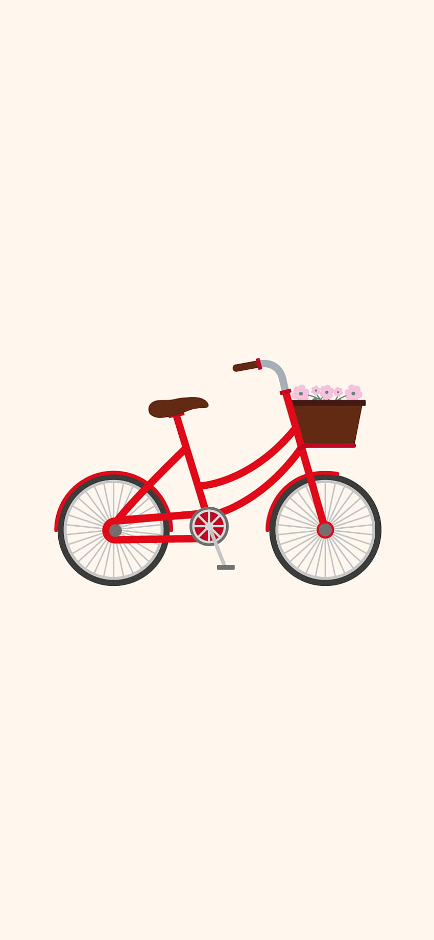 Red Bicycle Background iPhone XR HD phone wallpaper