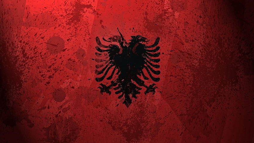 Background, Texture, Textures, Paint, Flag, Symbolism, Coat Of Arms, Albania HD wallpaper
