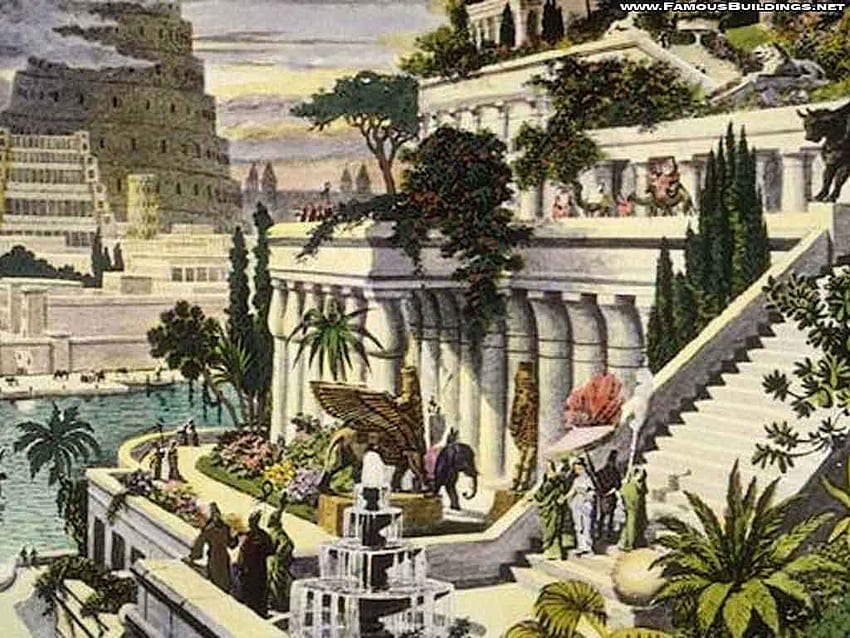 Hanging Gardens Of Babylon HD wallpaper