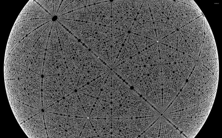 Orbe fractal [3] - Abstrait, fractale noire Fond d'écran HD