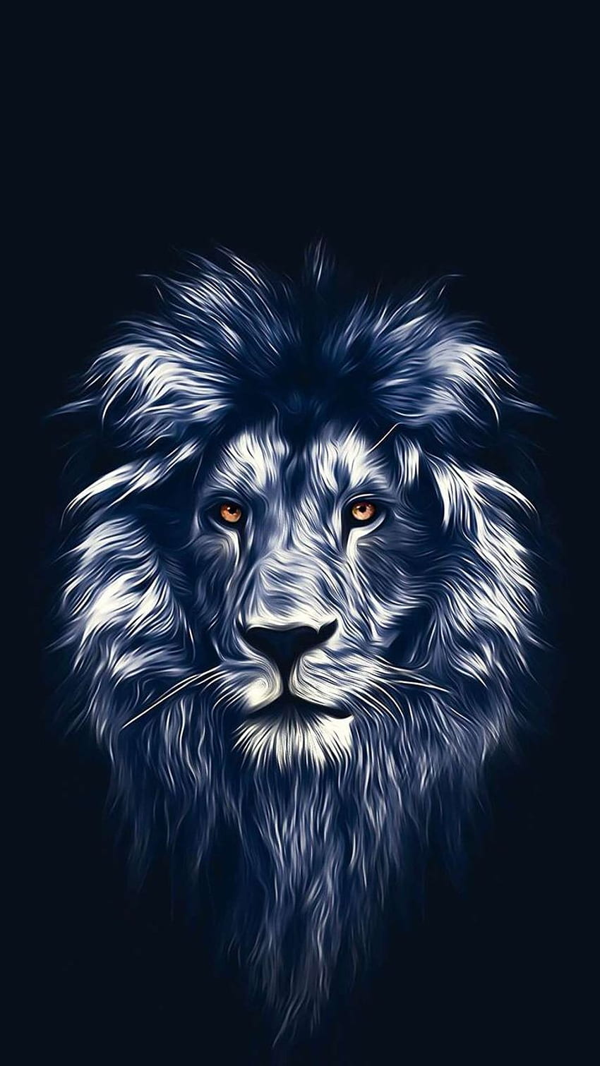 Lion Face Art iPhone . Lion , Lion , Lion , Blue Animal HD phone wallpaper
