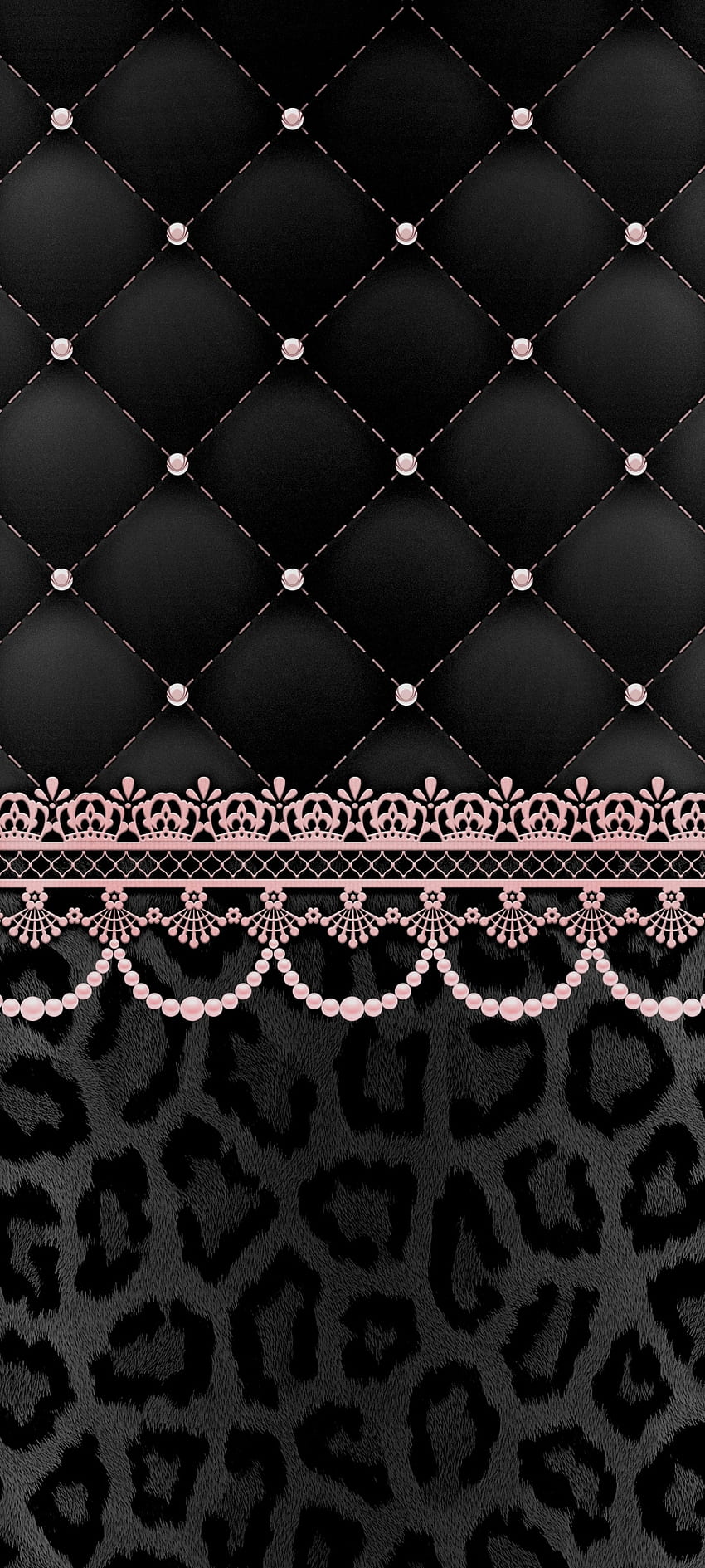 Leopard Lace, chain-link fencing, beautiful, magenta, premium, Luxury, pick, Rose gold HD phone wallpaper