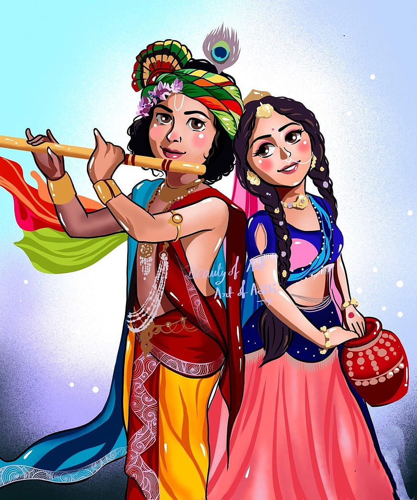 Radhe Krishna, Radha Krishna HD-Handy-Hintergrundbild