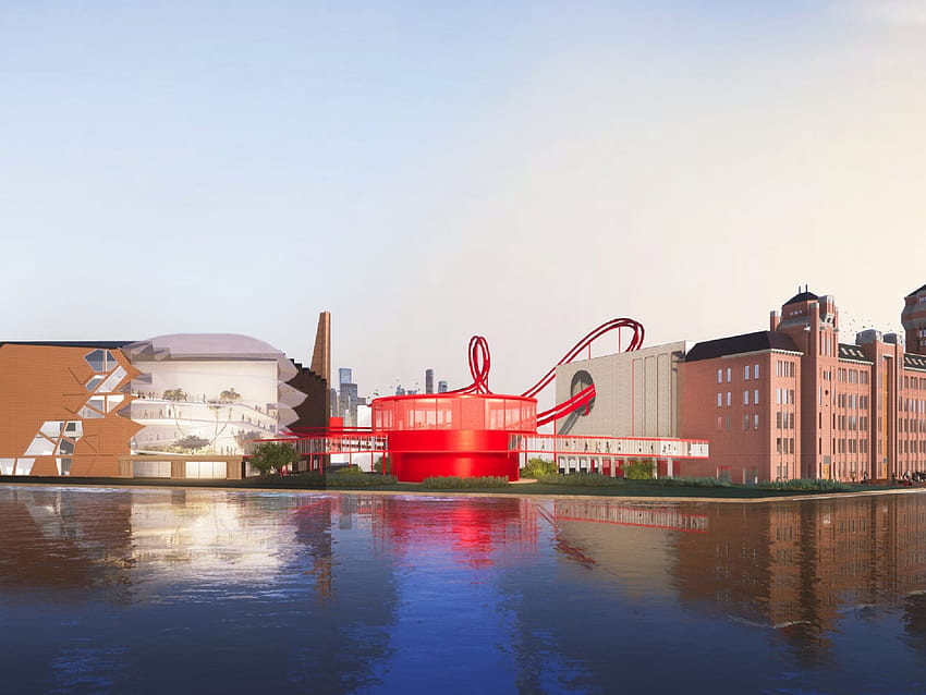 อัมสเตอร์ดัมกำลังสร้างโรงงานช็อกโกแลต 'Willy Wonka Style' พร้อมรถไฟเหาะ Charlie and The Chocolate Factory วอลล์เปเปอร์ HD