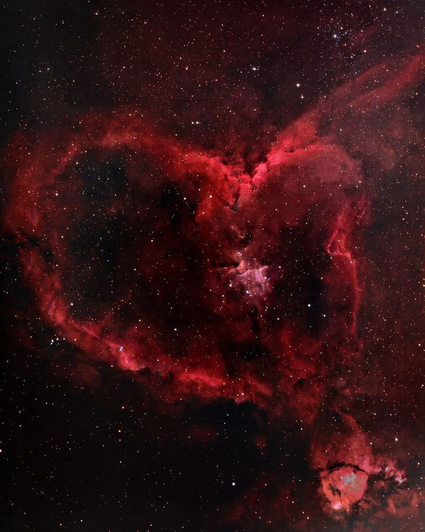 IC1805 Kalp Bulutsusu. Nebula, Uzay teleskopu, Hubble uzayı HD telefon duvar kağıdı