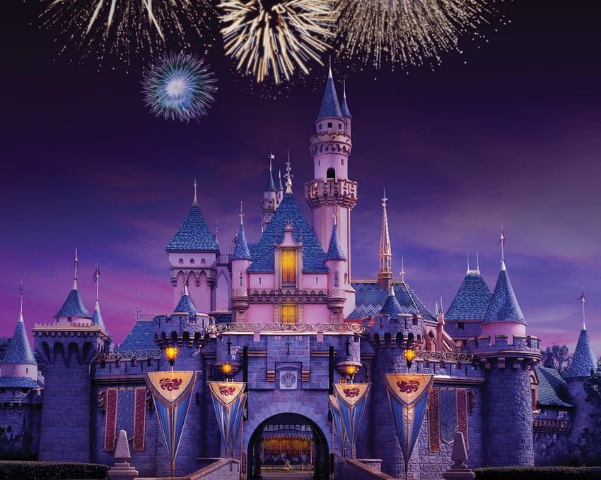 Disney World, fuochi d'artificio di Disneyland Sfondo HD