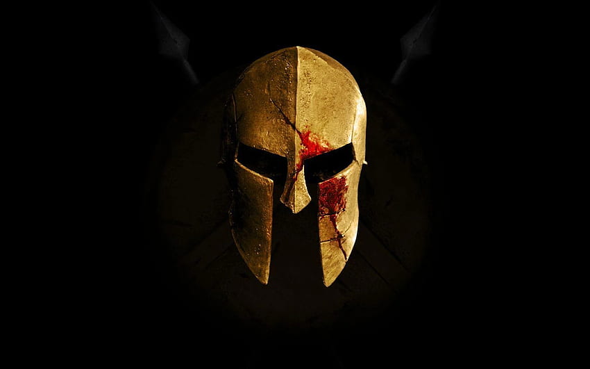 Спартански шлем, Спартанска маска HD тапет