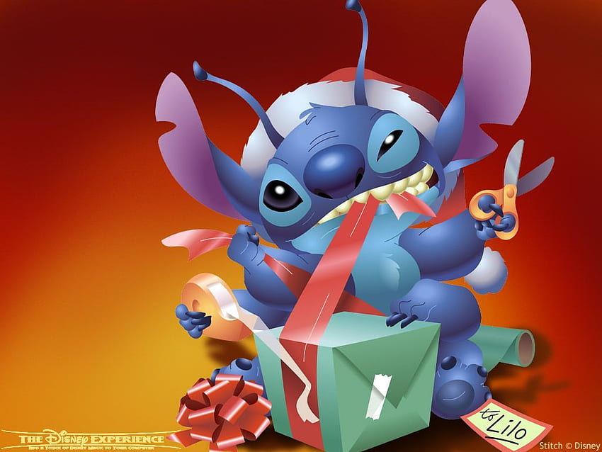 Disney Lilo & Stitch Stitch with Scrump Christmas Ornament