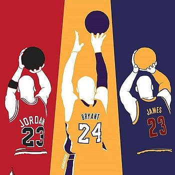 Kobe Bryant Michael Jordan Lebron James Poster no More debating just  appreciating Poster, 24x36 : : Sports & Outdoors