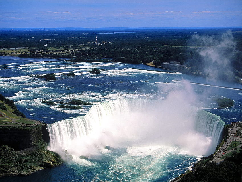Flux d'eau, Chutes du Niagara, Gens, Nature, Eau, Brouillard, Flux, Hauteur Fond d'écran HD