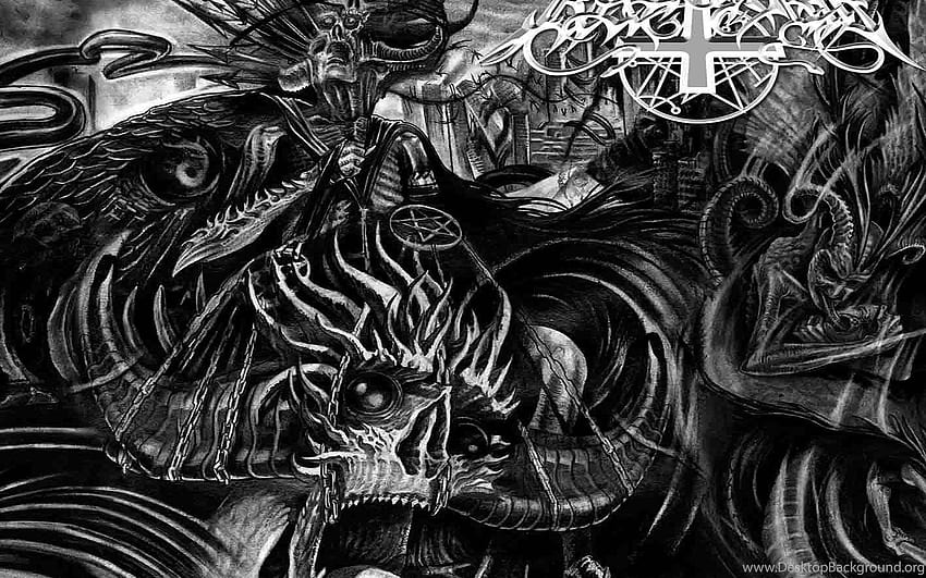 DEATH METAL Heavy Black Dark Evil Horror Poster Skull . Background HD  wallpaper | Pxfuel