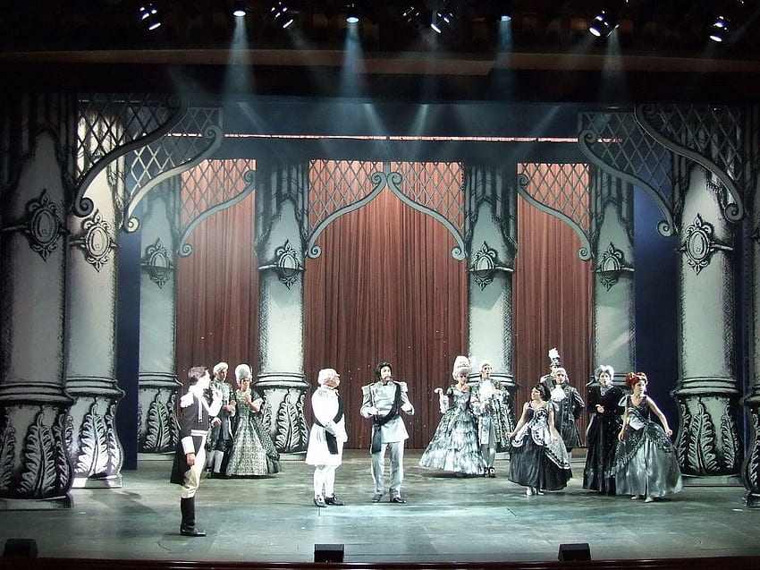 Twice Charmed Walt Disney Theater. Set-Design. Bühnen HD-Hintergrundbild