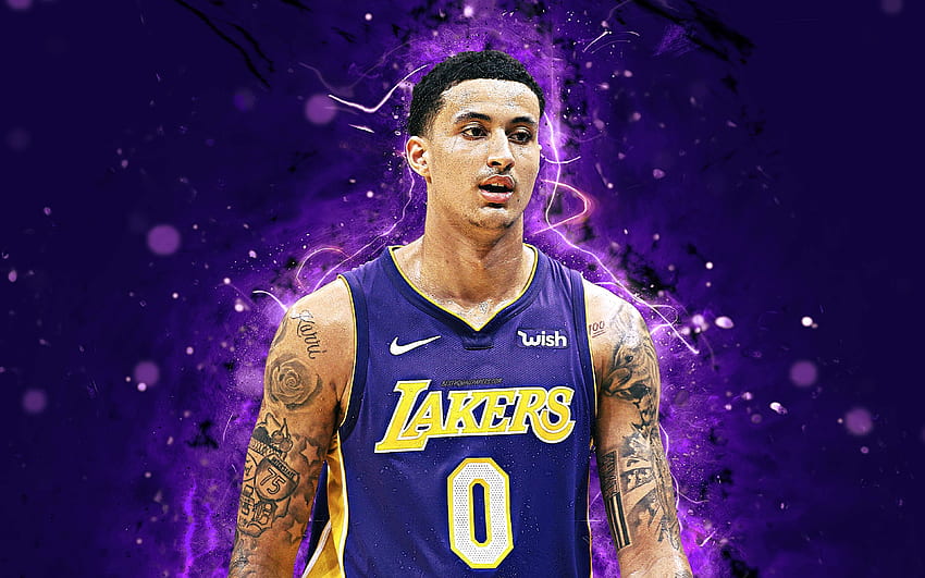 Kyle Kuzma, , abstract art, NBA, basketball HD wallpaper