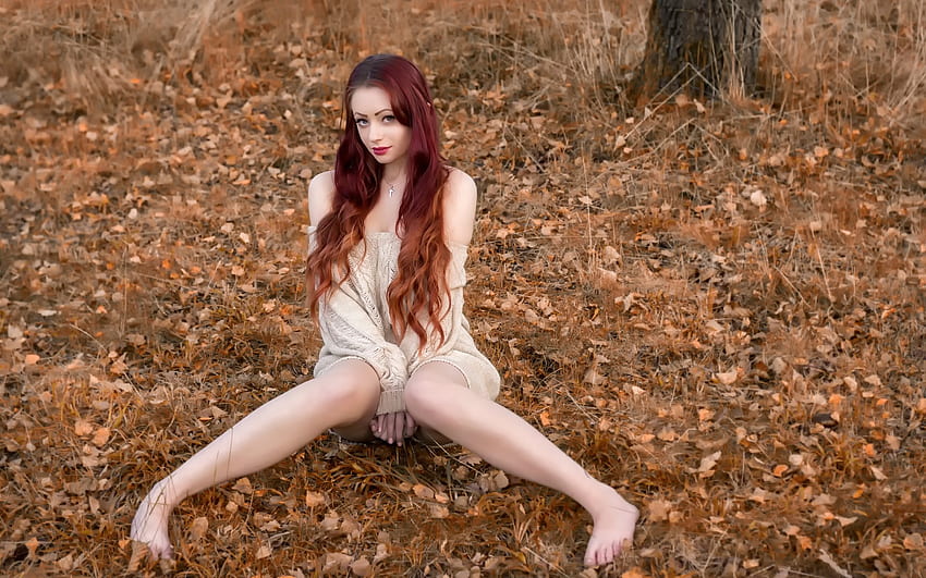 Lovely Girl, redhead, model, woman, beauty HD wallpaper