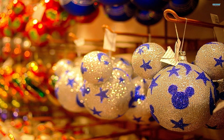 Cute Decoration in Xmas, winter, blue, colorful, graphy, winter holidays, cute, micky, stars, xmas, holiday, circle, abstract, ornament, happy, amazing, winter time, sweet, greeting, white, merry christmas, light bulb, other, gorgeous, cold, balls, beautiful, mind teasers, celebration, decoration, pretty, christmas, lovely HD wallpaper
