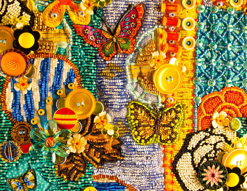 psychedelic, Bokeh, Butterfly / dan Mobile Background Wallpaper HD