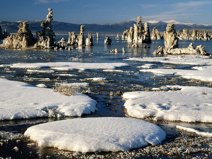 Winterstrand, Winter, Strand HD-Hintergrundbild