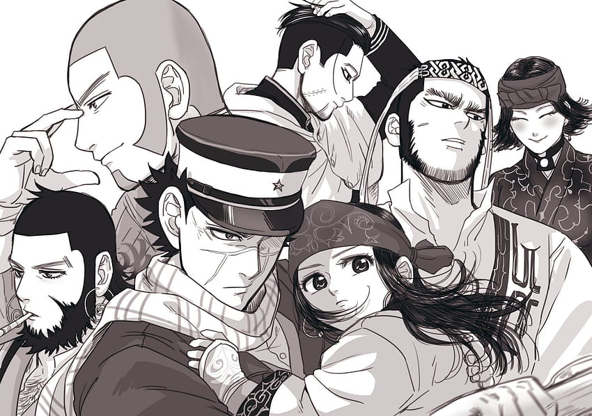 Golden Kamuy, Sugimoto Saichi, Asirpa, Tanigaki Genjirou, Manga HD wallpaper