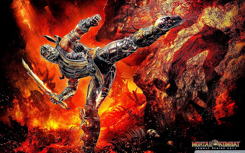 Mortal Kombat Scorpion Havalı HD duvar kağıdı