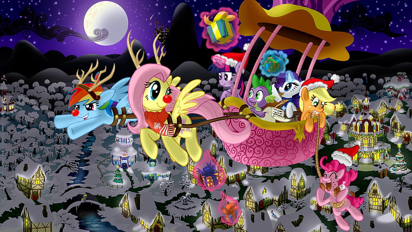 MLP Christmas - My Little Pony Friendship is Magic HD wallpaper