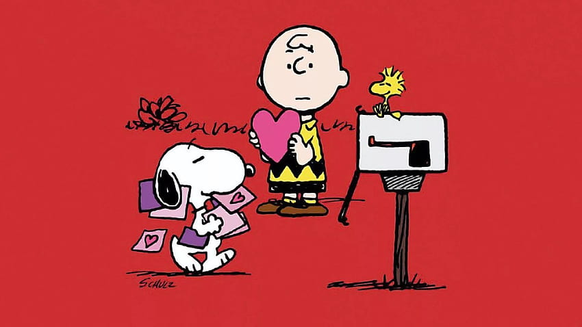 Snoopy Valentines Day :, Peanuts HD wallpaper