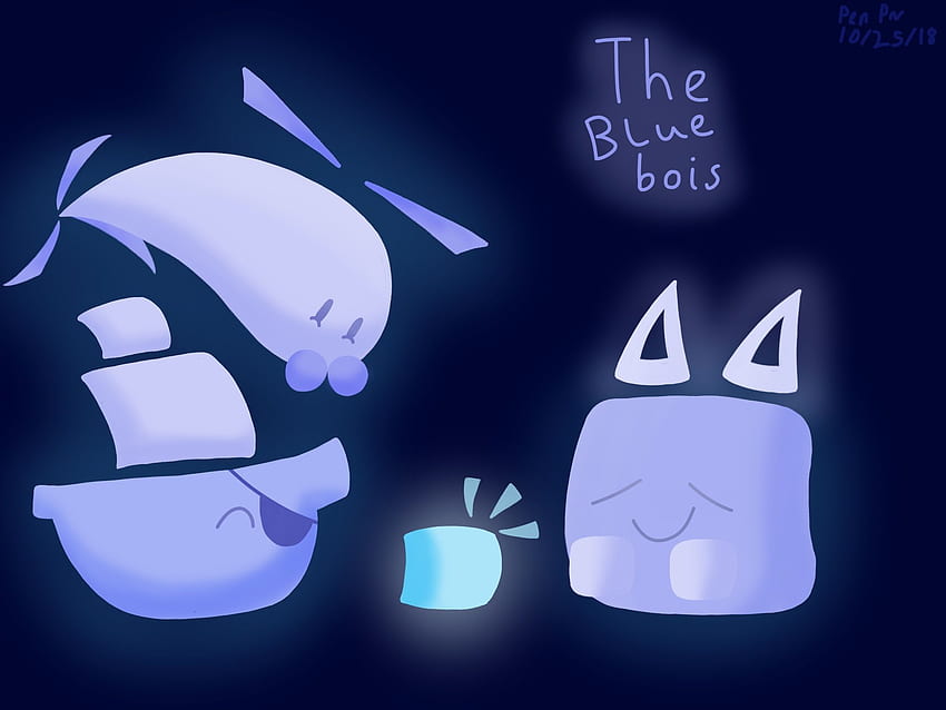blu bois from just shapes and beats by penpie on Newgrounds HD wallpaper