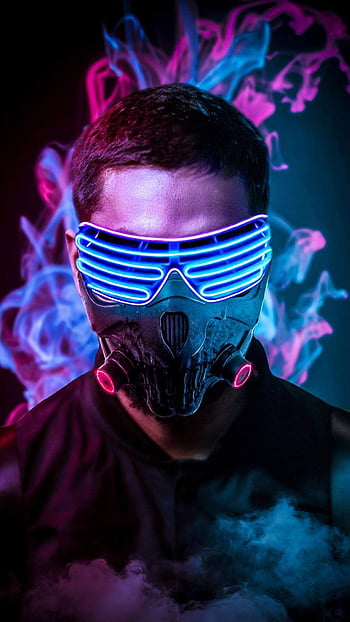 neon surgical mask