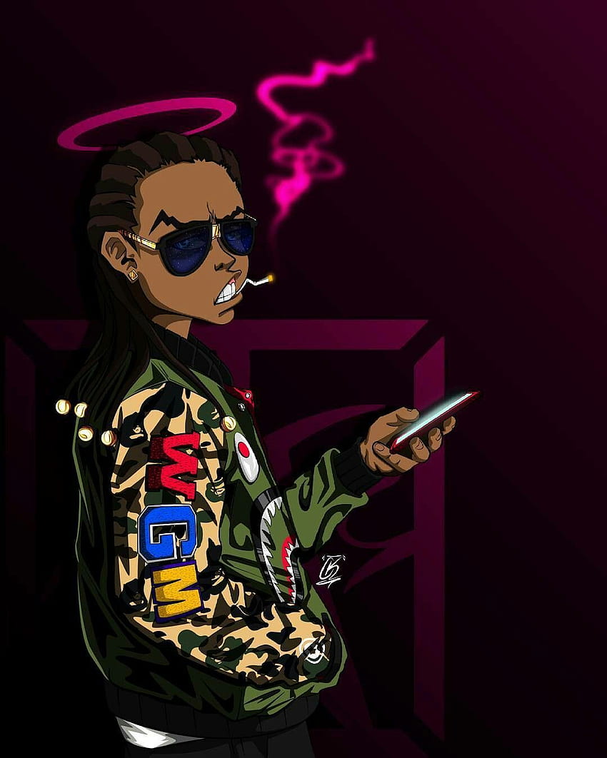 Johnny Womack on Boondocks. , Supreme, Hip Hop Cartoon iPhone HD phone wallpaper