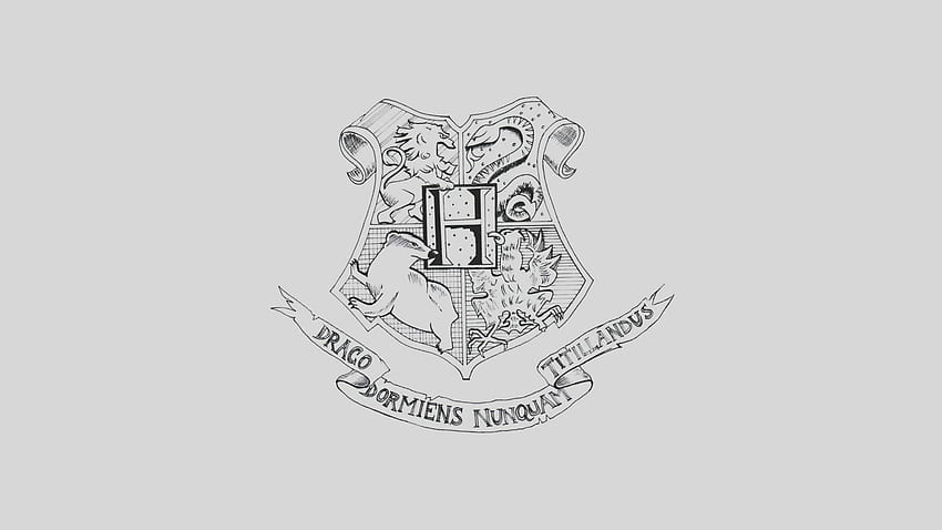 Hitam dan Putih, Harry Potter, , Seni Grafis Harry Potter Wallpaper HD