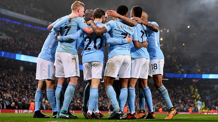Man City-Team, Manchester City-Spieler HD-Hintergrundbild