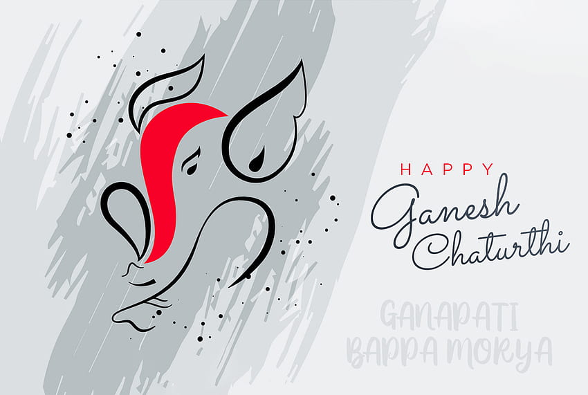 최고의 Ganesh Chaturthi Ganpati Black - Happy Ganesh Chaturthi 2019, Ganesh 흑백 HD 월페이퍼